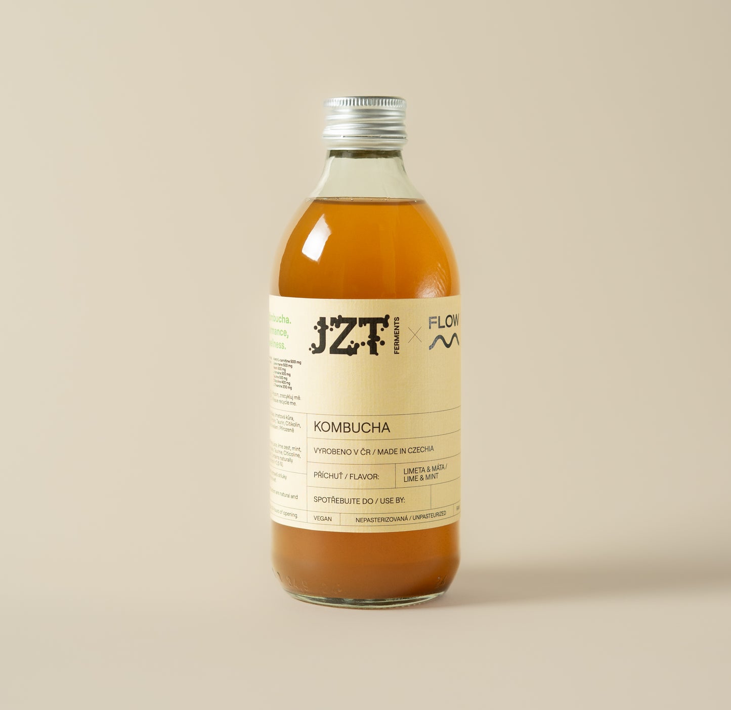 Kombucha GUT &amp; BRAIN by Flow Nutrition x JZT Ferments